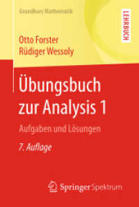 Übungsbuch zur Analysis Bd.1 : Aufgaben und Lösungen. Lehrbuch (Grundkurs Mathematik) （7. Aufl. 2017. viii, 199 S. VIII, 199 S. 11 Abb. 190 mm）