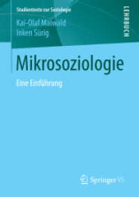 Mikrosoziologie : Eine Einführung (Studientexte zur Soziologie)