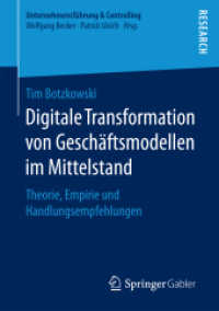 Digitale Transformation von Geschäftsmodellen im Mittelstand : Theorie, Empirie und Handlungsempfehlungen (Unternehmensführung & Controlling)