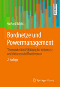 Bordnetze und Powermanagement : Thermische Modellbildung für elektrische und elektronische Bauelemente (Springer-Lehrbuch)