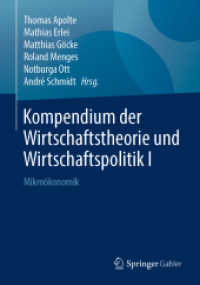 Kompendium der Wirtschaftstheorie und Wirtschaftspolitik I : Mikroökonomik