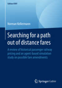 Searching for a path out of distance fares : A review of historical passenger railway pricing and an agent-based simulation study on possible fare amendments (Edition Kwv)