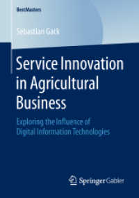 Service Innovation in Agricultural Business : Exploring the Influence of Digital Information Technologies (Bestmasters)