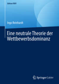 Eine neutrale Theorie der Wettbewerbsdominanz (Edition Kwv)