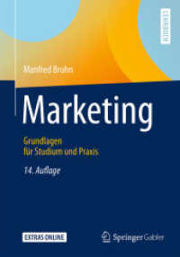 Marketing : Grundlagen Fr Studium Und Praxis （14 PAP/PSC）