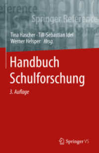 Handbuch Schulforschung, 2 Teile (Springer Reference Sozialwissenschaften) （3. Aufl. 2023. xvii, 1474 S. XVII, 1474 S. 44 Abb., 6 Abb. in Farbe. I）