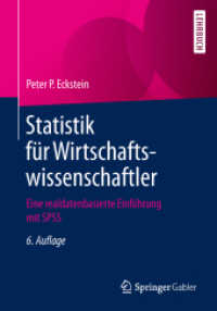 Statistik für Wirtschaftswissenschaftler : Eine realdatenbasierte Einführung mit SPSS （6TH）