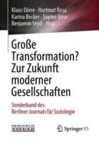 Große Transformation? Zur Zukunft moderner Gesellschaften : Sonderband des Berliner Journals für Soziologie