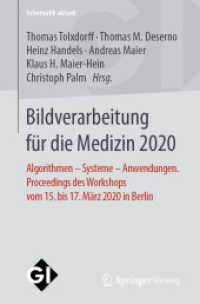 Bildverarbeitung für die Medizin 2020 : Algorithmen - Systeme - Anwendungen. Proceedings des Workshops vom 15. bis 17. März 2020 in Berlin (Informatik aktuell)