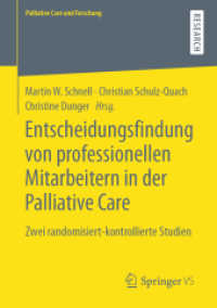Entscheidungsfindung von professionellen Mitarbeitern in der Palliative Care : Zwei randomisiert-kontrollierte Studien (Palliative Care und Forschung)