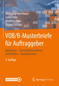 VOB/B-Musterbriefe für Auftraggeber : Bauherren - Generalunternehmer - Architekten - Bauingenieure （9TH）