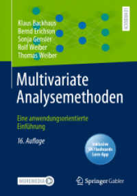Multivariate Analysemethoden， m. 1 Buch， m. 1 E-Book : Eine anwendungsorientierte Einführung