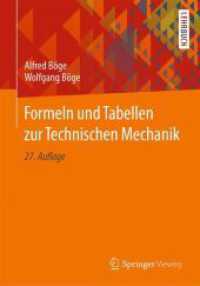 Formeln und Tabellen zur Technischen Mechanik -- Paperback / softback (German Language Edition) （27.,   ber）