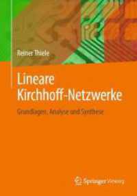 Lineare Kirchhoff-Netzwerke : Grundlagen， Analyse und Synthese