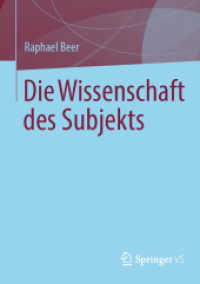 Die Wissenschaft des Subjekts （1. Aufl. 2022. 2022. v, 186 S. V, 186 S. 210 mm）