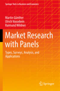 Market Research with Panels : Types, Surveys, Analysis, and Applications (Springer Texts in Business and Economics)