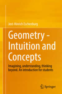 幾何学入門：直観と概念<br>Geometry - Intuition and Concepts : Imagining, understanding, thinking beyond. an introduction for students