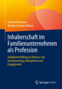 Inhaberschaft im Familienunternehmen als Profession : Aufgabenerfüllung in Balance von Verantwortung, Kompetenz und Engagement