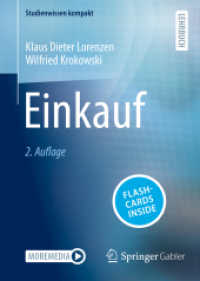 Einkauf, m. 1 Buch, m. 1 E-Book (Studienwissen kompakt) （2. Aufl. 2023. xii, 338 S. XII, 338 S. 72 Abb. in Farbe. 210 mm）