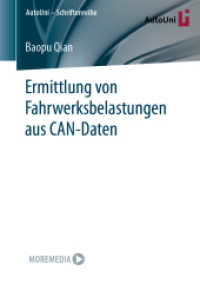 Ermittlung von Fahrwerksbelastungen aus CAN-Daten (AutoUni - Schriftenreihe 167) （1. Aufl. 2023. 2023. xxx, 158 S. XXX, 158 S. 78 Abb., 11 Abb. in Farbe）
