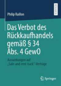 Das Verbot des Rückkaufhandels gemäß § 34 Abs. 4 GewO : Auswirkungen auf „Sale-and-rent-back'-Verträge