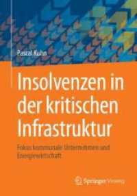 Insolvenzen in der kritischen Infrastruktur : Fokus kommunale Unternehmen und Energiewirtschaft