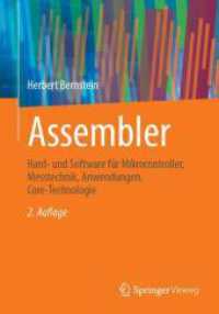 Assembler : Hard- und Software für Mikrocontroller, Messtechnik, Anwendungen, Core-Technologie （2. Aufl. 2025. x, 600 S. X, 600 S. 240 mm）