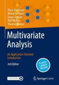 Multivariate Analysis, m. 1 Buch, m. 1 E-Book : An Application-Oriented Introduction （3. Aufl. 2025. 640 S. Approx. 640 p. Textbook for German language mark）