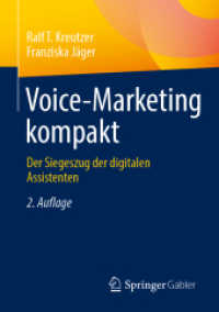 Voice-Marketing kompakt : Der Siegeszug der digitalen Assistenten （2. Aufl. 2025. 120 S. Etwa 120 S. Mit Online-Extras. 210 mm）