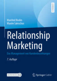 Relationship Marketing : Das Management von Kundenbeziehungen （7. Aufl.）