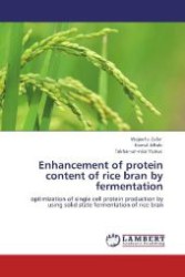 Enhancement of protein content of rice bran by fermentation : optimization of single cell protein production by using solid state fermentation of rice bran （Aufl. 2012. 100 S. 220 mm）