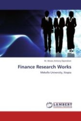 Finance Research Works : Mekelle University, Itiopia （Aufl. 2012. 428 S.）