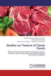 Studies on Texture of Some Foods : Beef and Camel meat Burger & Sausage, Texture, Freshness tests, Physicochemical, Microbiological and Sensory propertie （2012. 180 p.）