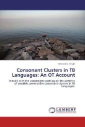 Consonant Clusters in TB Languages: An OT Account : It deals with the constraints working on the patterns of possible, permissible consonant clusters in TB languages. （2012. 84 S. 220 mm）