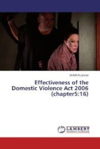 Effectiveness of the Domestic Violence Act 2006 (chapter5:16) （2013. 72 S. 220 mm）
