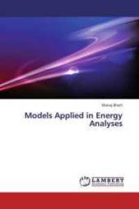 Models Applied in Energy Analyses （2013. 56 S. 220 mm）