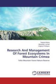 Research And Management Of Forest Ecosystems In Mountain Crimea : Yalta Mountain Forest Nature Reserve （2013. 184 S. 220 mm）