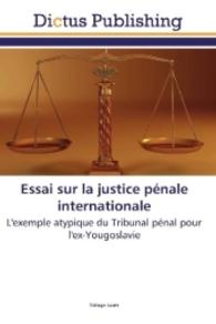 Essai sur la justice pénale internationale : L'exemple atypique du Tribunal pénal pour l'ex-Yougoslavie （2016. 112 S. 220 mm）