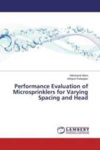 Performance Evaluation of Microsprinklers for Varying Spacing and Head （2015. 100 S. 220 mm）