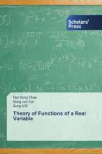 Theory of Functions of a Real Variable （2025. 168 S. 220 mm）