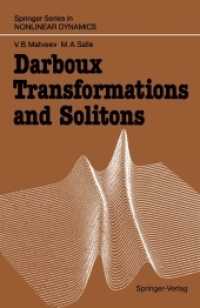 Darboux Transformations and Solitons (Springer Series in Nonlinear Dynamics) （Reprint）