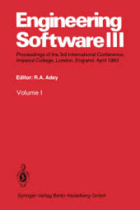 Engineering Software III : Proceedings of the 3rd International Conference, Imperial College, London, England. April 1983 （Softcover reprint of the original 1st ed. 1983. 2014. xiii, 1090 S. XI）