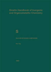 S Sulfur-Nitrogen Compounds : Part 10a: Compounds with Sulfur of Oxidation Number II (S. Schwefel. Sulfur (System-nr. 9)) （8TH）