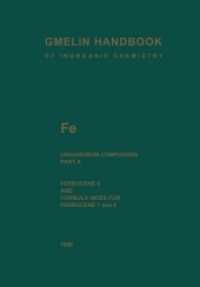 Fe Organoiron Compounds : Mononuclear Disubstituted Ferrocene Derivatives with C-, H-, and O-containing Substituents (Fe. Eisen. Iron - System-nr. 59) （8 Reprint）