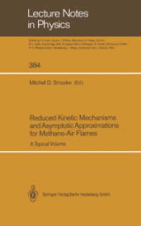 Reduced Kinetic Mechanisms and Asymptotic Approximations for Methane-Air Flames : A Topical Volume (Lecture Notes in Physics .384) （Softcover reprint of the original 1st ed. 1991. 2014. v, 248 S. V, 248）