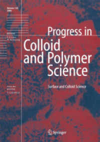 Surface and Colloid Science (Progress in Colloid and Polymer Science)