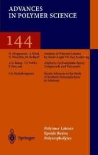 Polymer Latexes Epoxide Resins Polyampholytes (Advances in Polymer Science)