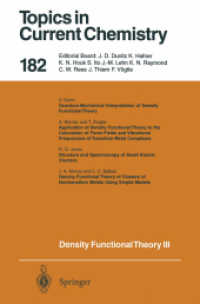 Density Functional Theory III : Interpretation, Atoms, Molecules and Clusters (Topics in Current Chemistry .182) （2013. xviii, 182 S. XVIII, 182 p. 13 illus. 235 mm）