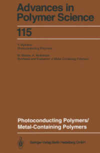 Photoconducting Polymers/Metal-Containing Polymers (Advances in Polymer Science)