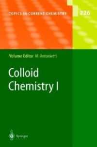 Colloid Chemistry I (Topics in Current Chemistry)